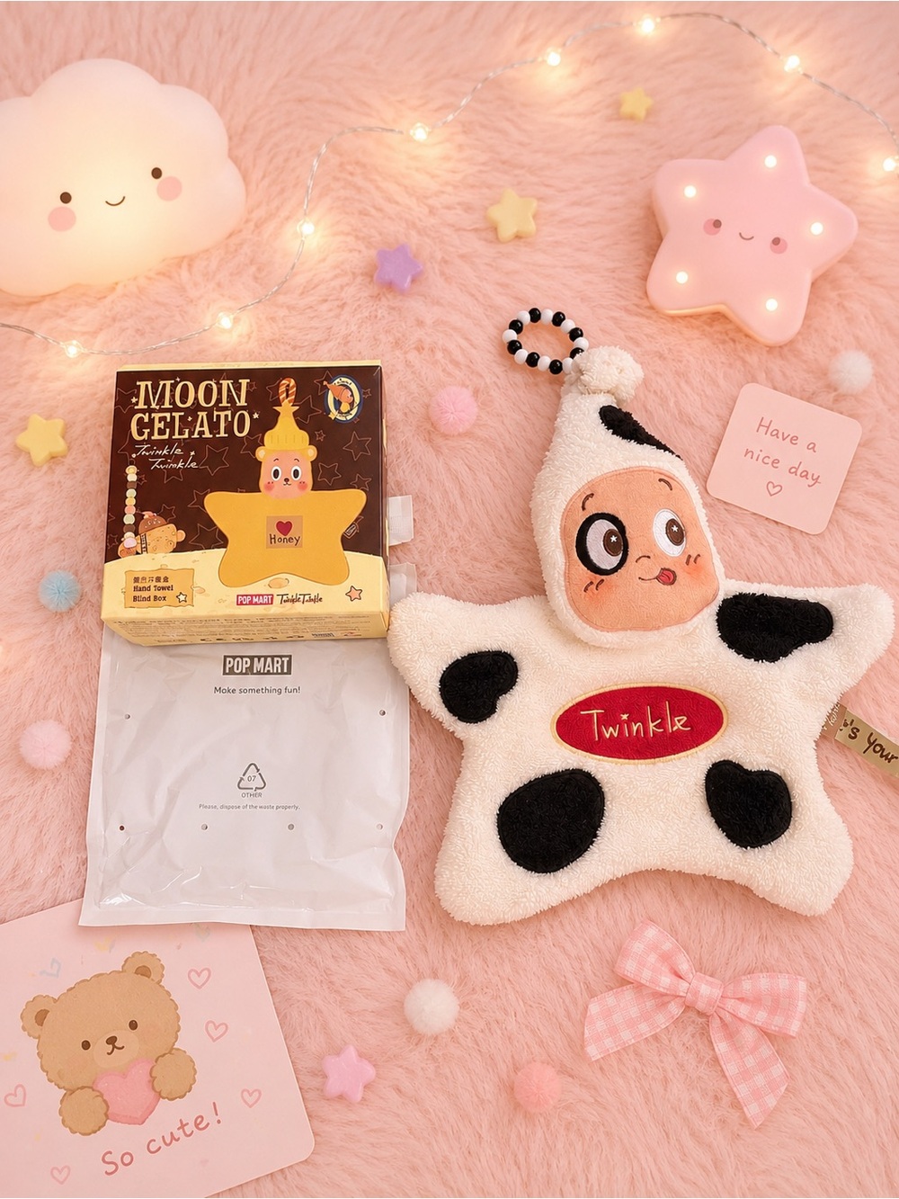 (Secret Edition) POP MART Twinkle Twinkle Moon Gelato Series Hand Towel